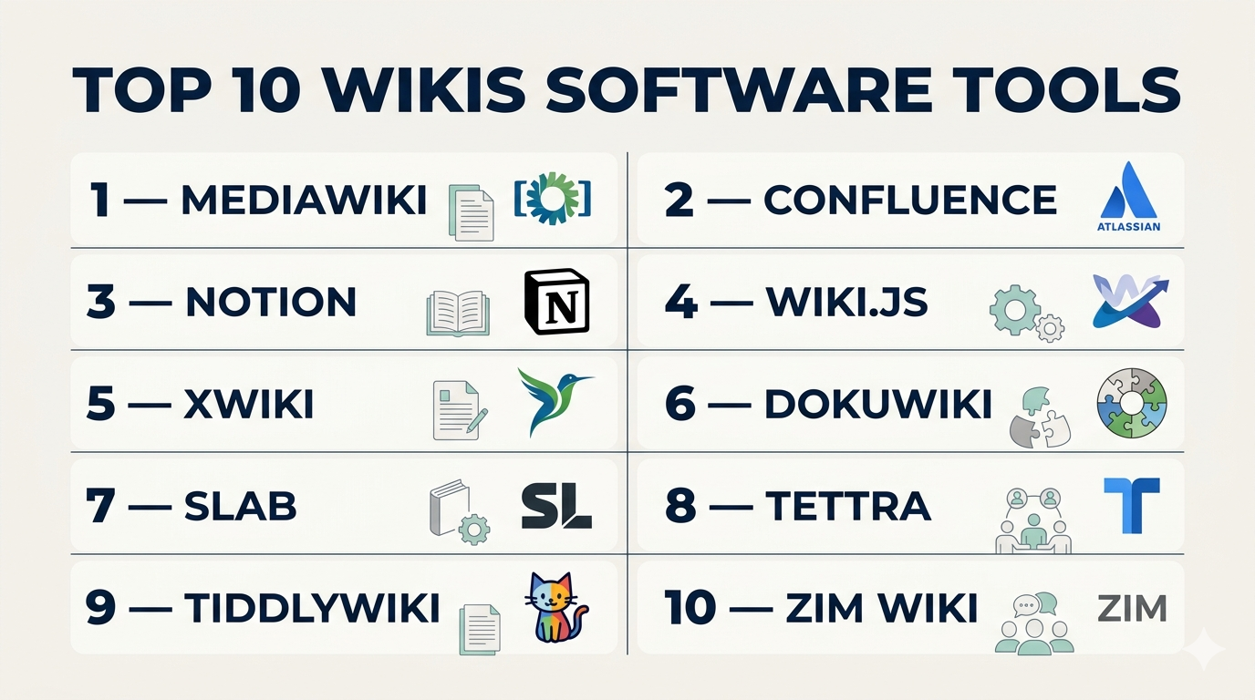 Top 10 Wikis Software: Features, Pros, Cons & Comparison – Holiday Landmark