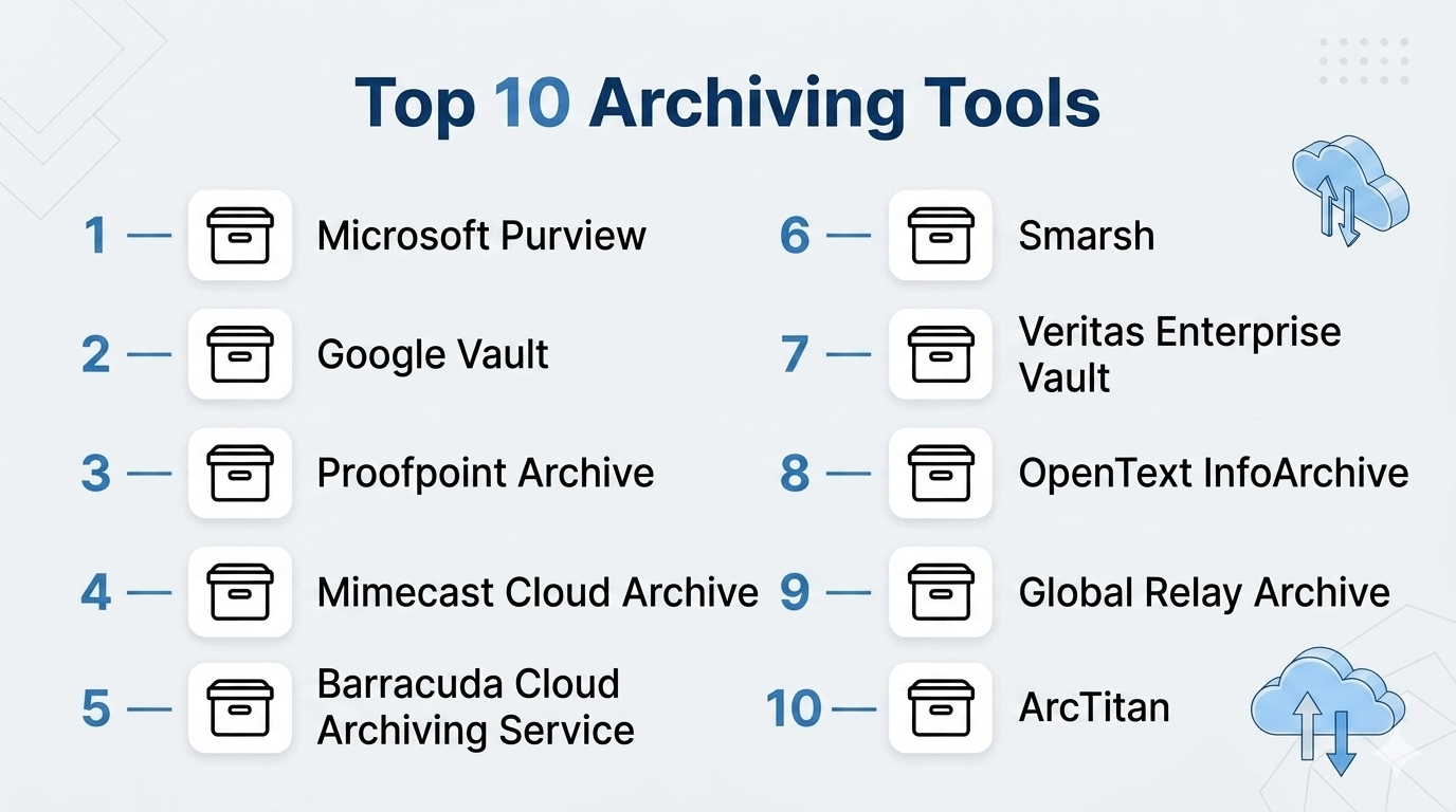 Top 10 Archiving Tools: Features, Pros, Cons & Comparison – Holiday ...