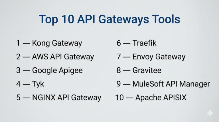Top 10 API Gateways: Features, Pros, Cons & Comparison – Holiday Landmark