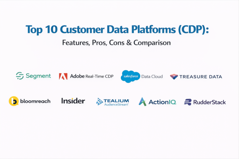 Top 10 Customer Data Platforms (CDP): Features, Pros, Cons & Comparison ...