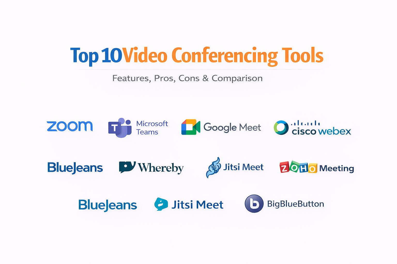 Web Conference Tools Top 10Video Conferencing Tools: Features, Pros, Cons & Comparison ...