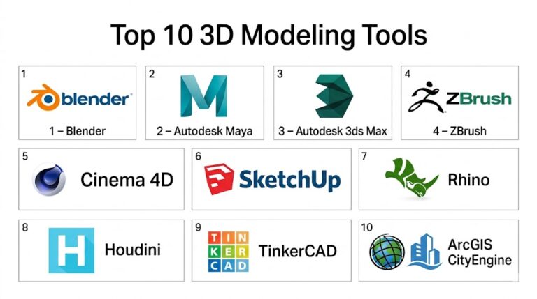 Top 10 3D Modeling Tools: Features, Pros, Cons & Comparison – Holiday ...