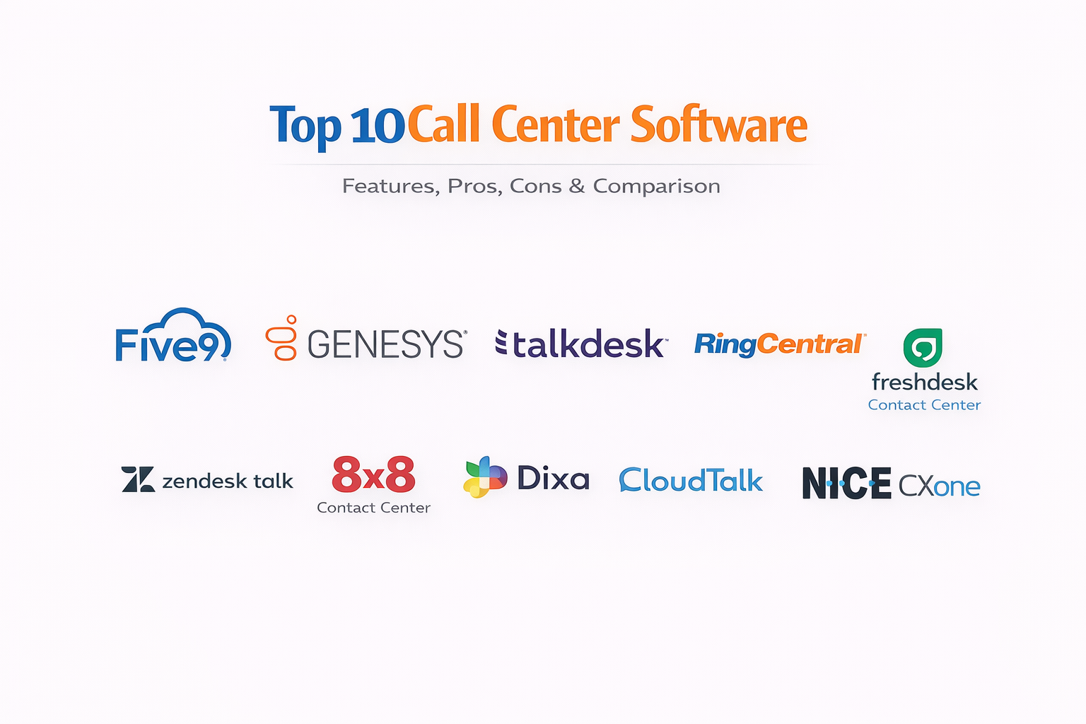 Top 10Call Center Software: Features, Pros, Cons & Comparison – Holiday ...