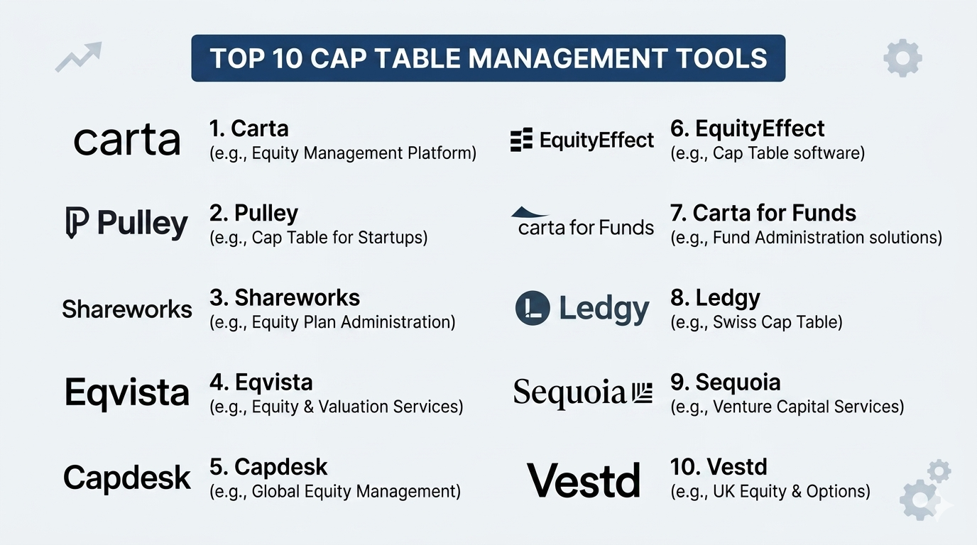 Top 10 Cap Table Management Tools: Features, Pros, Cons & Comparison ...