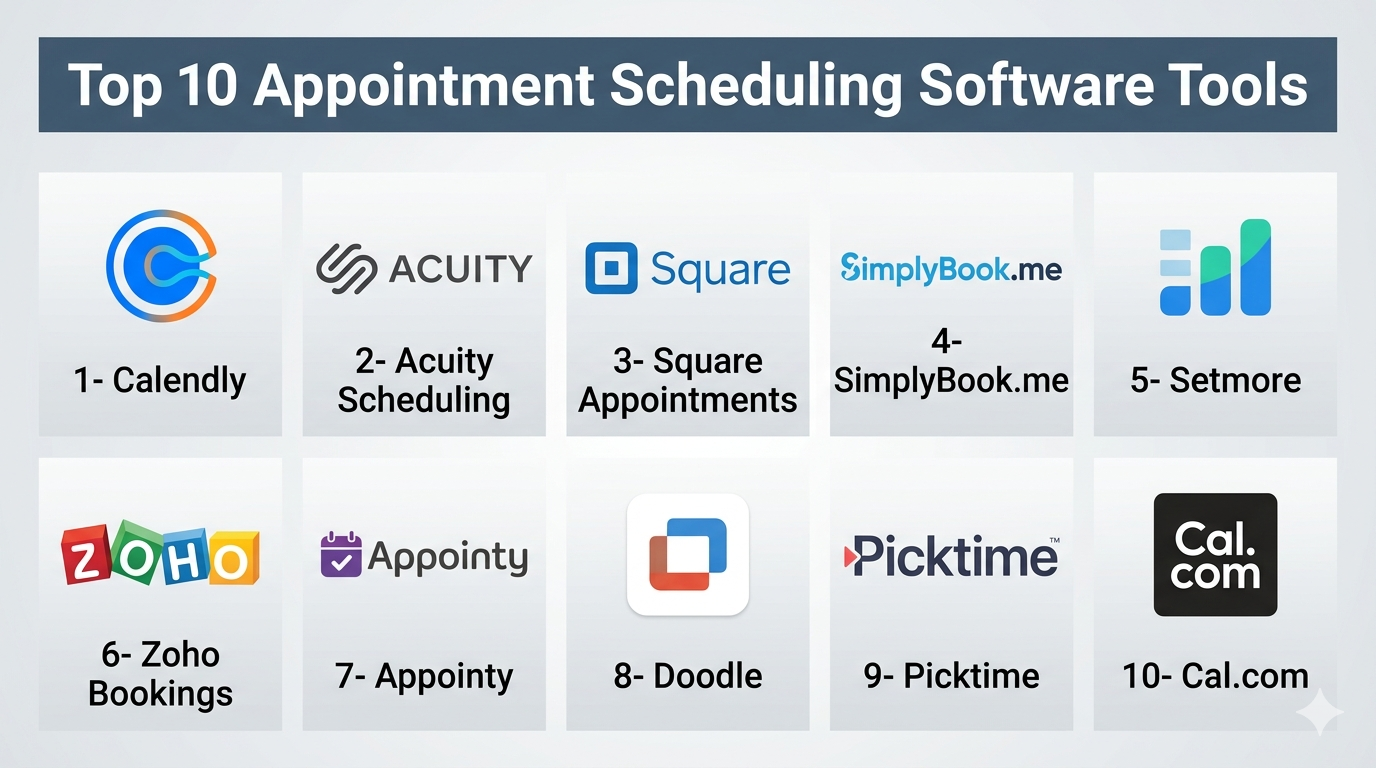 Top 10 Appointment Scheduling Software: Features, Pros, Cons ...