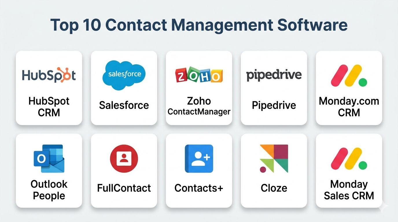 Contact Management Interface Top 10 Contact Management Software: Features, Pros, Cons & Comparison ...