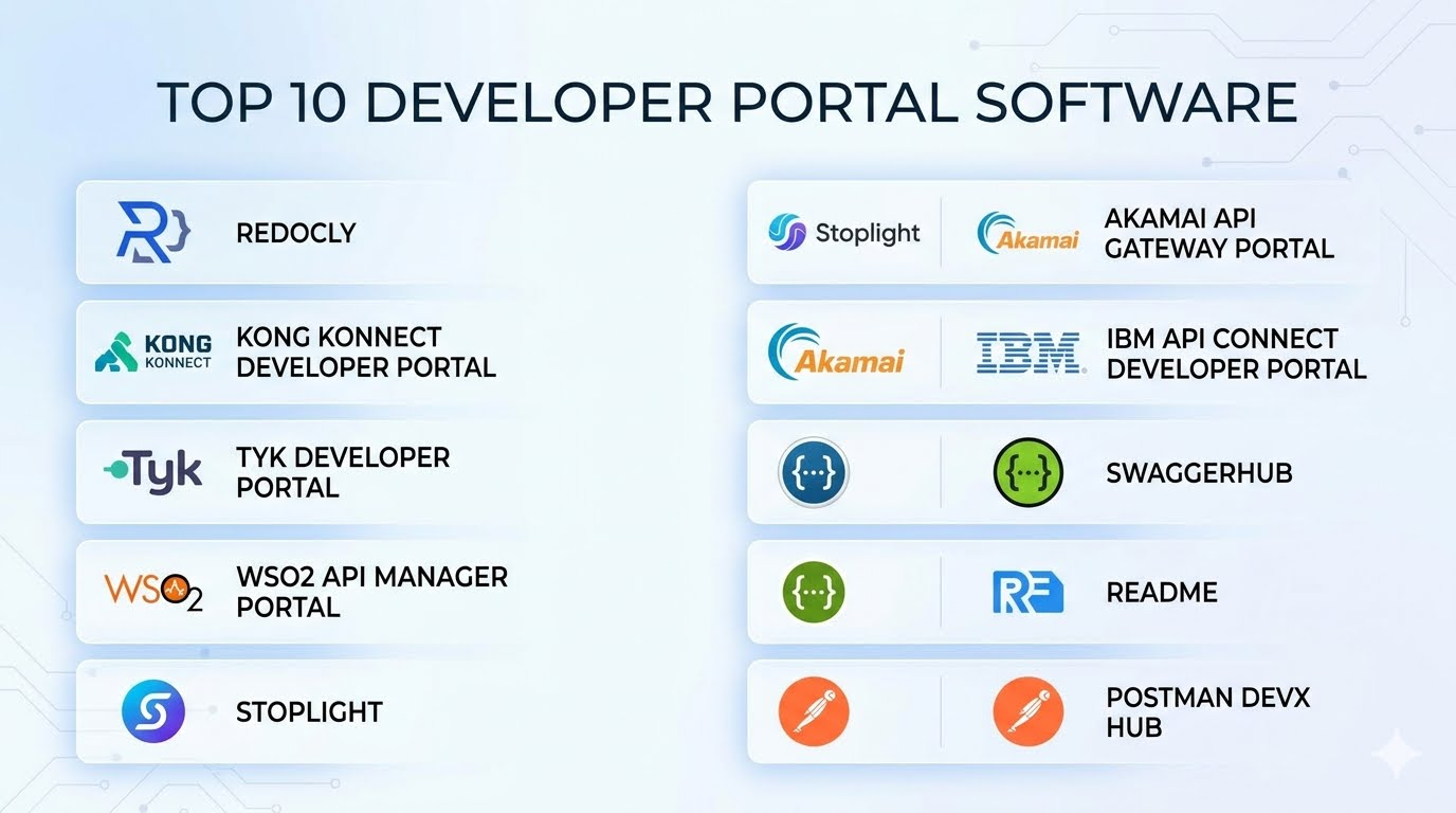 Top 10 Developer Portal Software: Features, Pros, Cons & Comparison ...