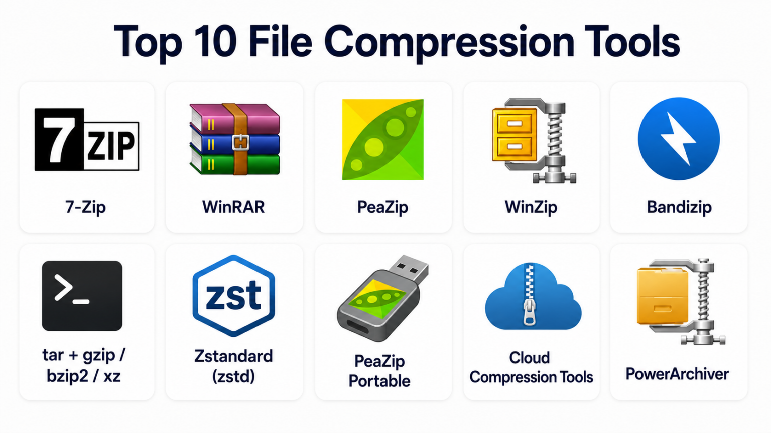 Top 10 File Compression Tools: Features, Pros, Cons & Comparison ...