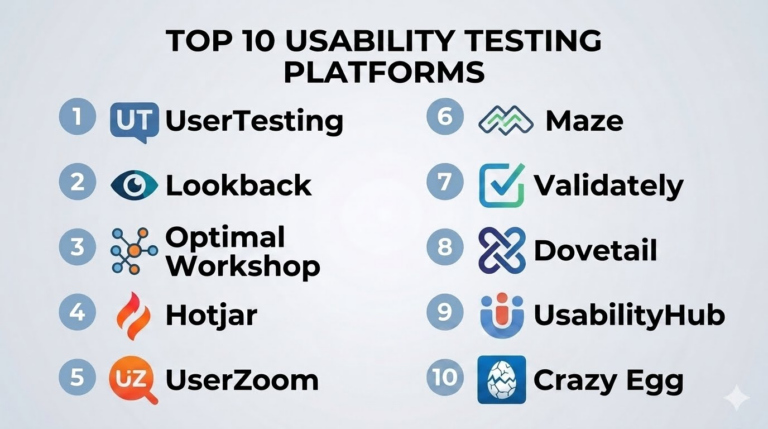Top 10 Usability Testing Platforms: Features, Pros, Cons & Comparison ...