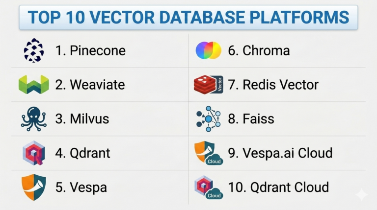 System Platform Database Top 10 Vector Database Platforms: Features, Pros, Cons & Comparison ...