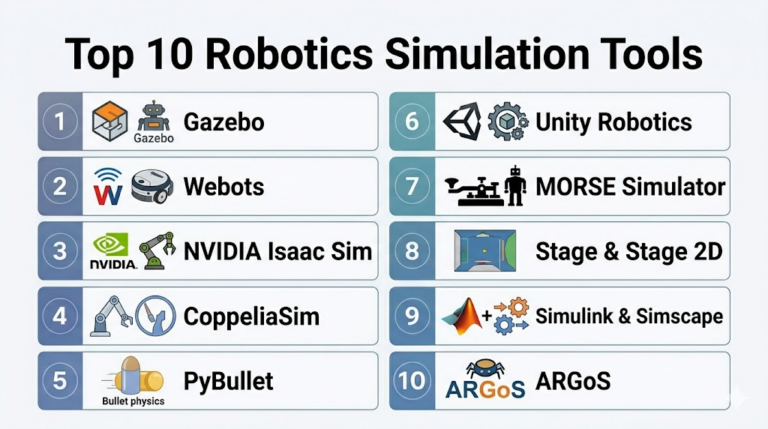 Top 10 Robotics Simulation Tools: Features, Pros, Cons & Comparison ...