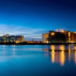The changing landscape of Chennai (India). Seen here is a building under construction near Elliot's Beach in Chennai.