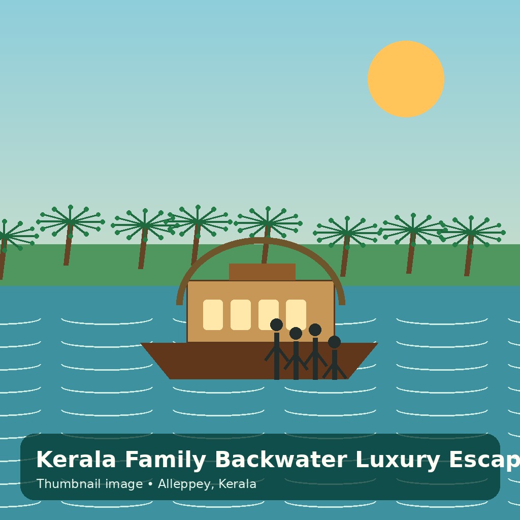 Kerala Family Backwater Luxury Escape